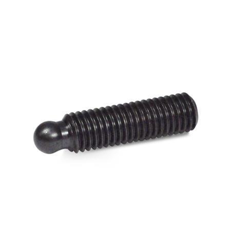 Otto Ganter Grub Screw with Ball Pin for Thrust Pad GN 631 and GN 631.5, GN 632.1